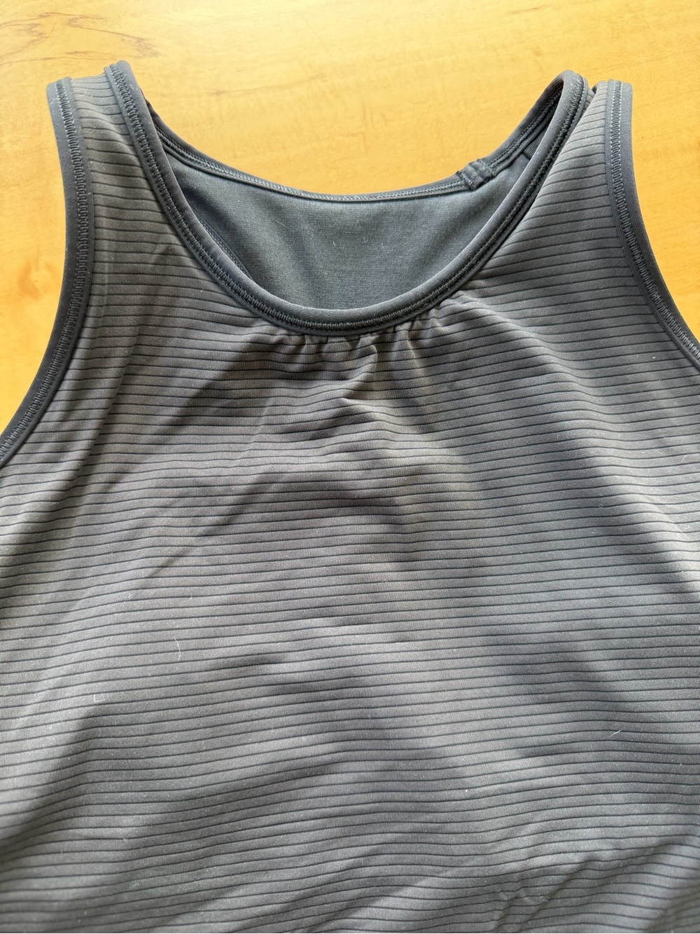 Lululemon Black Racerback Ruched Tank - Picture 5 of 6